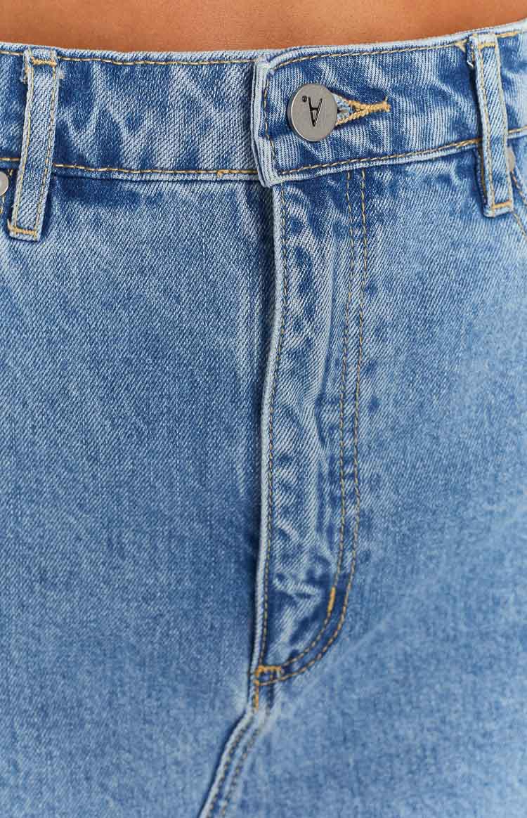 Abrand A Walkin On Blue Aline Skirt