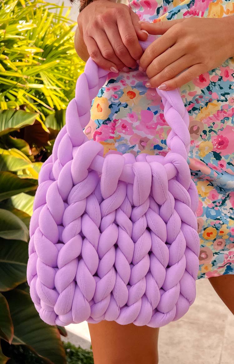 Marta Purple Crochet Bag