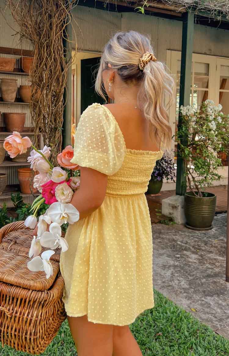 Noel Yellow Mini Dress