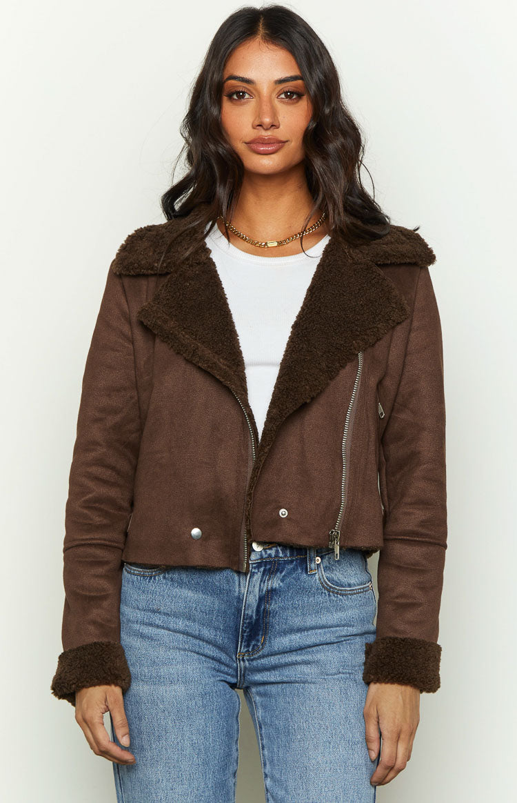 Force Brown Sherpa Jacket