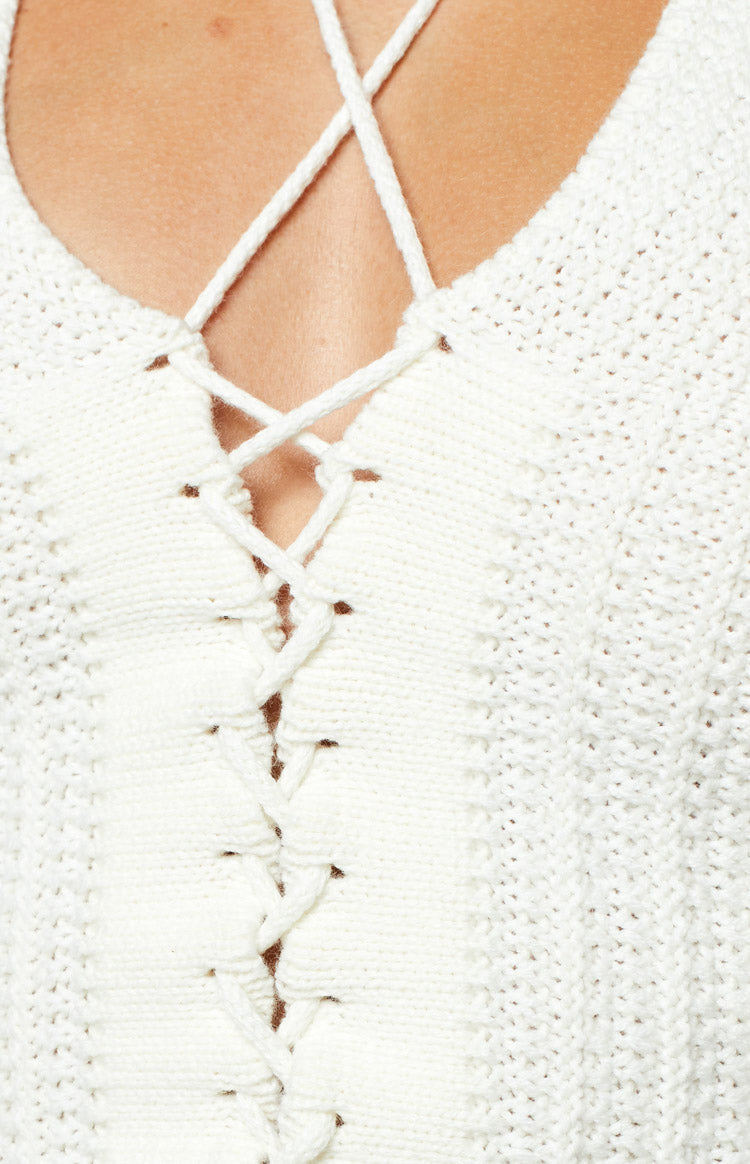Jeston White Crop Top