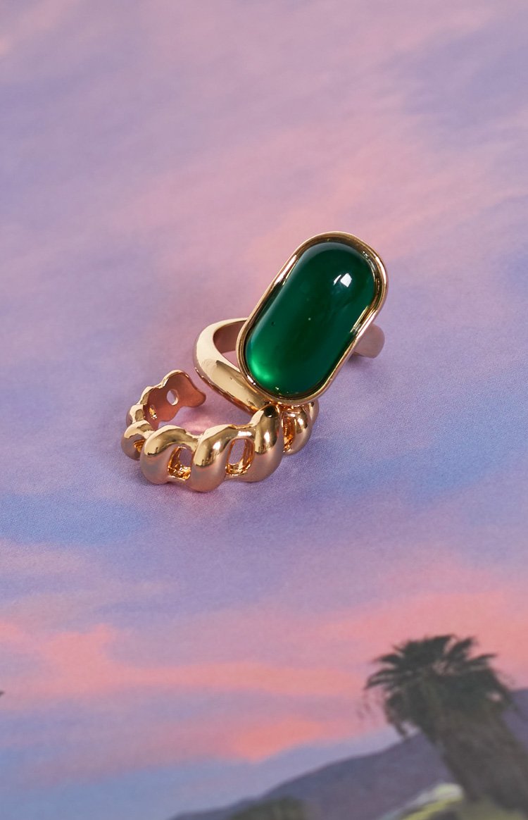 Eclat Belle Ring Gold Set
