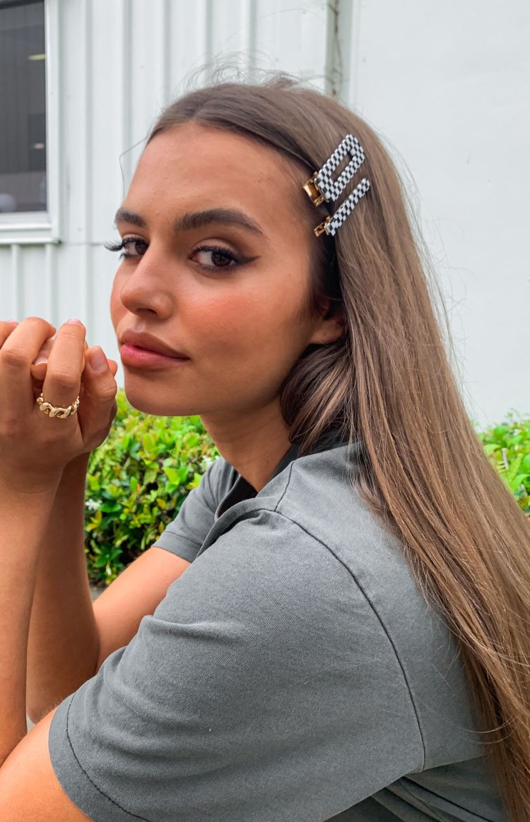 Eclat Nadia Check 3 PK Hair Clip