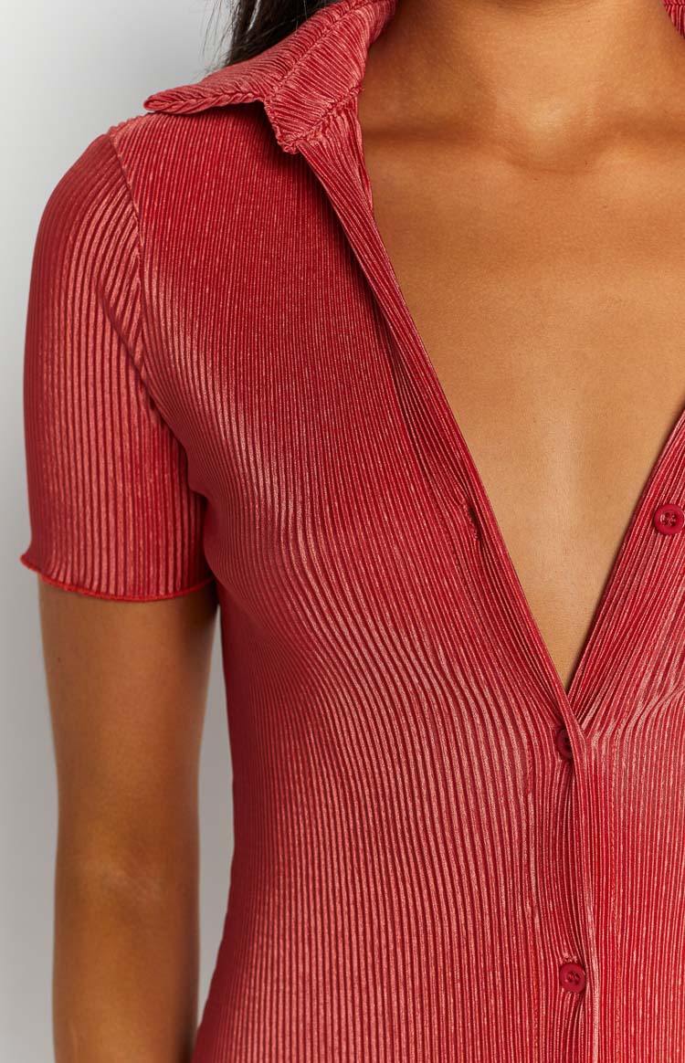 Reagan Rust Midi Dress