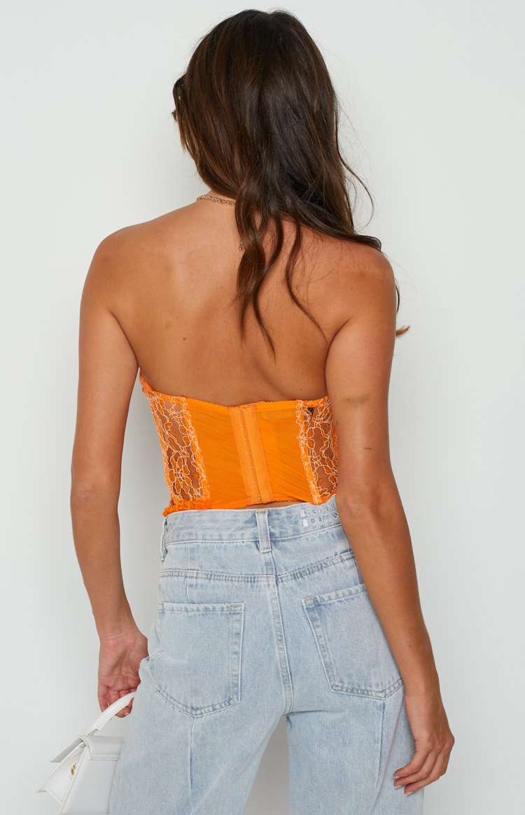 Lioness The Plaza Bustier Orange