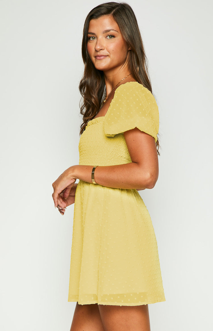 Noel Yellow Mini Dress