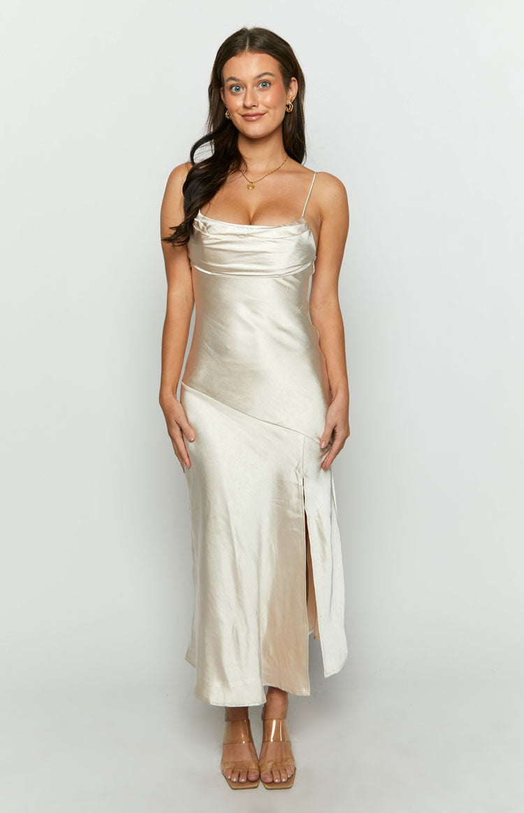 Ida Champagne Midi Dress