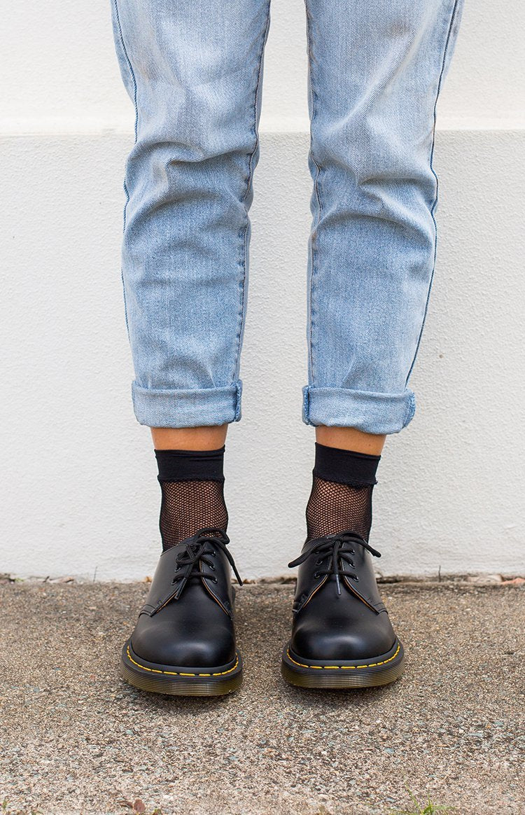 Dr. Martens DMC Black Smooth Leather Shoes