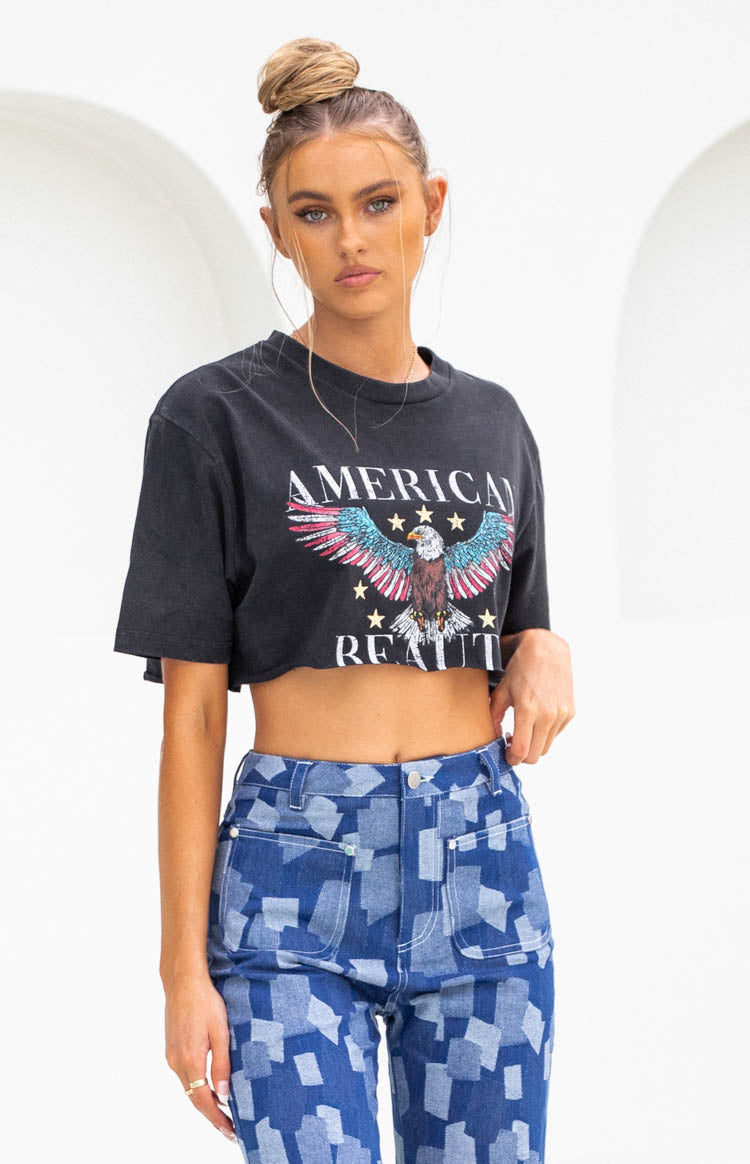 American Beauty T-Shirt Washed Black