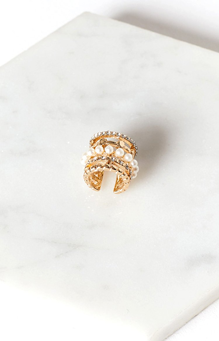 Eclat Galaxy CZ Ear Cuff Gold
