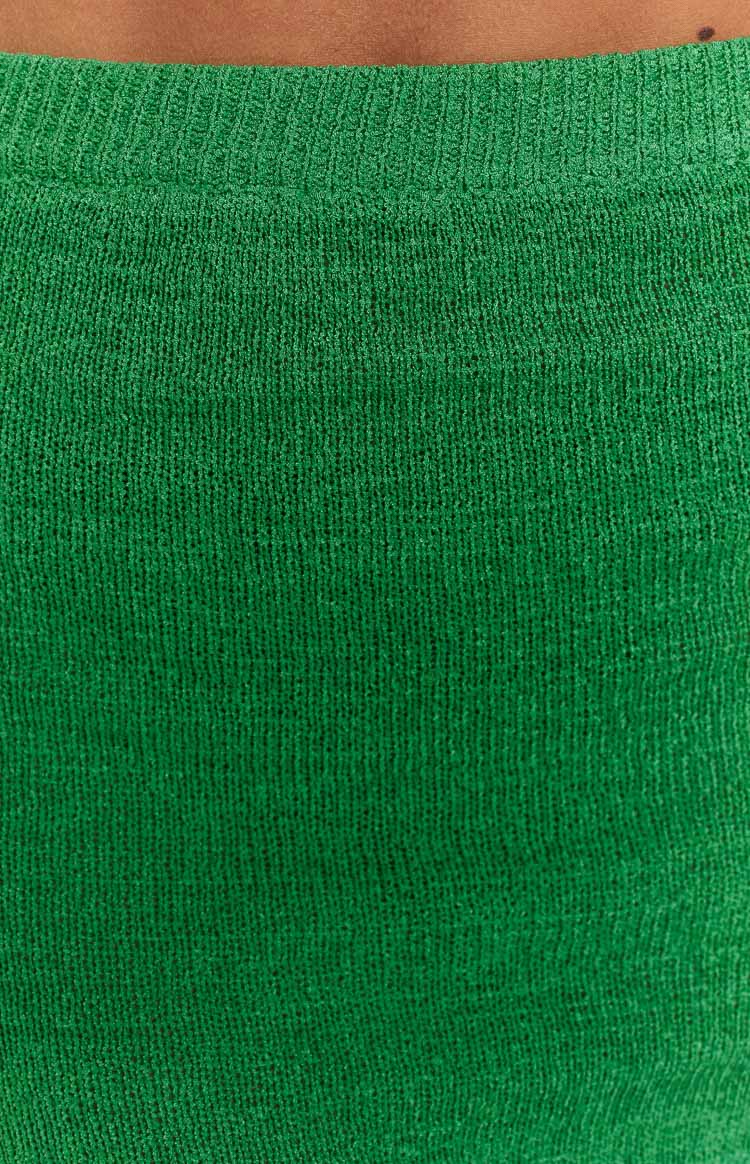 Kirsten Green Low Waist Knit Maxi Skirt
