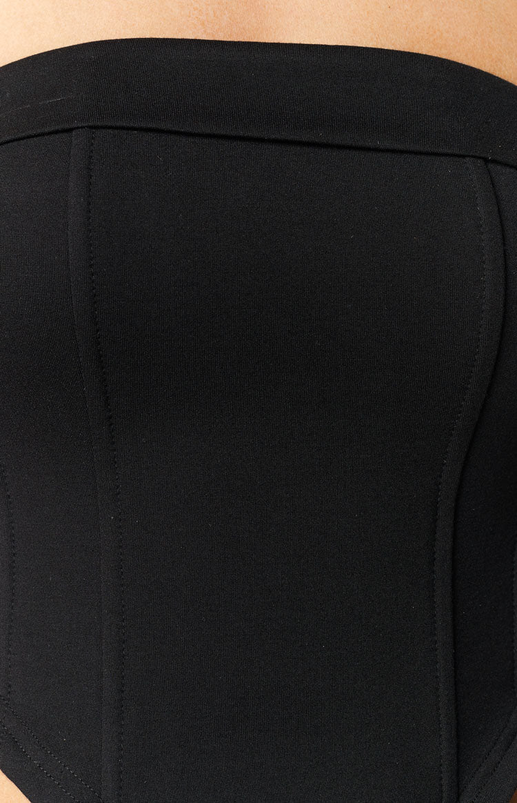 Bobbi Black Strapless Corset Top