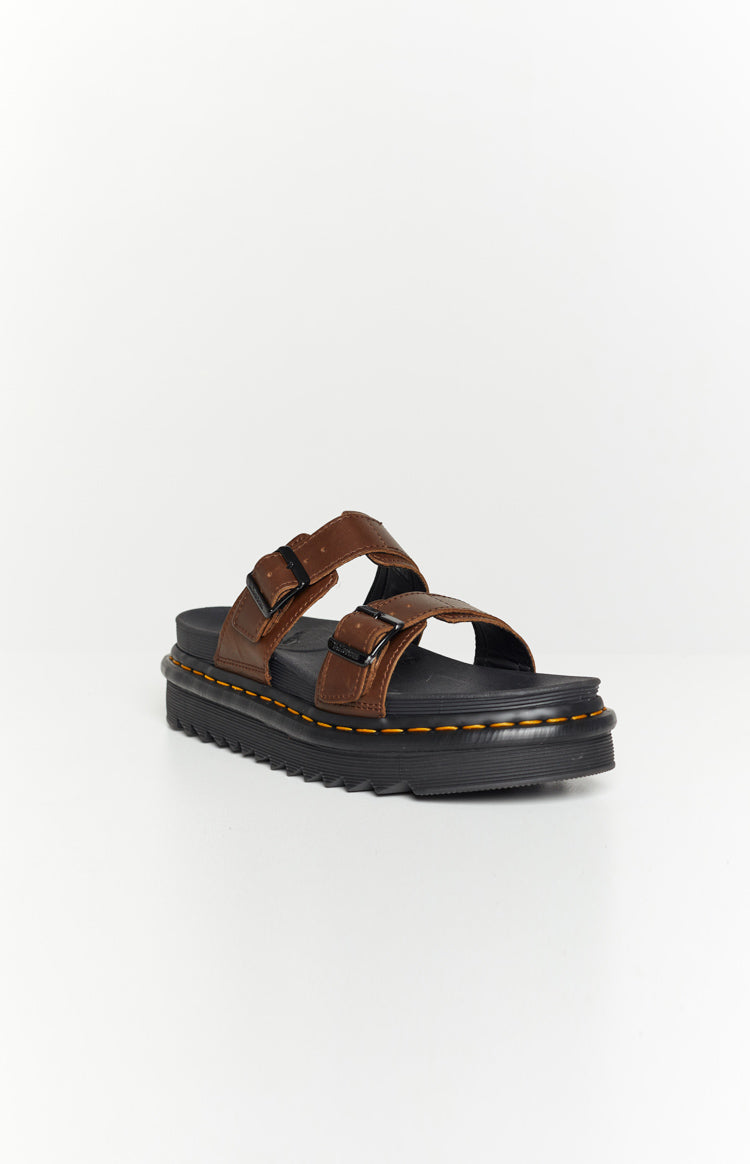 Dr. Martens Myles Slide Sandal Dark Brown