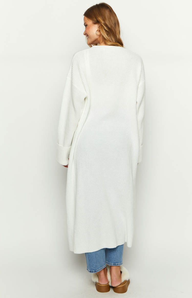 Landon Cream Longline Cardi
