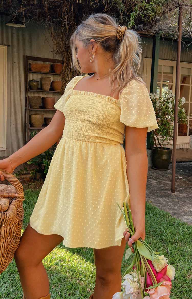 Noel Yellow Mini Dress