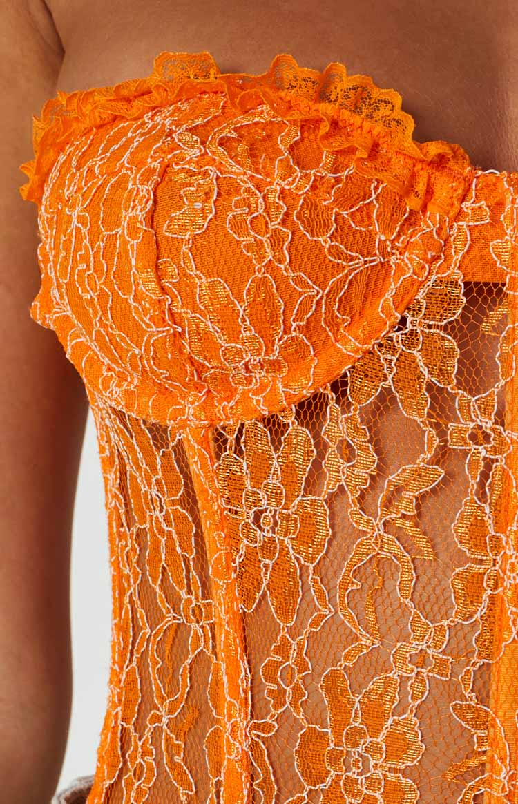 Lioness The Plaza Bustier Orange