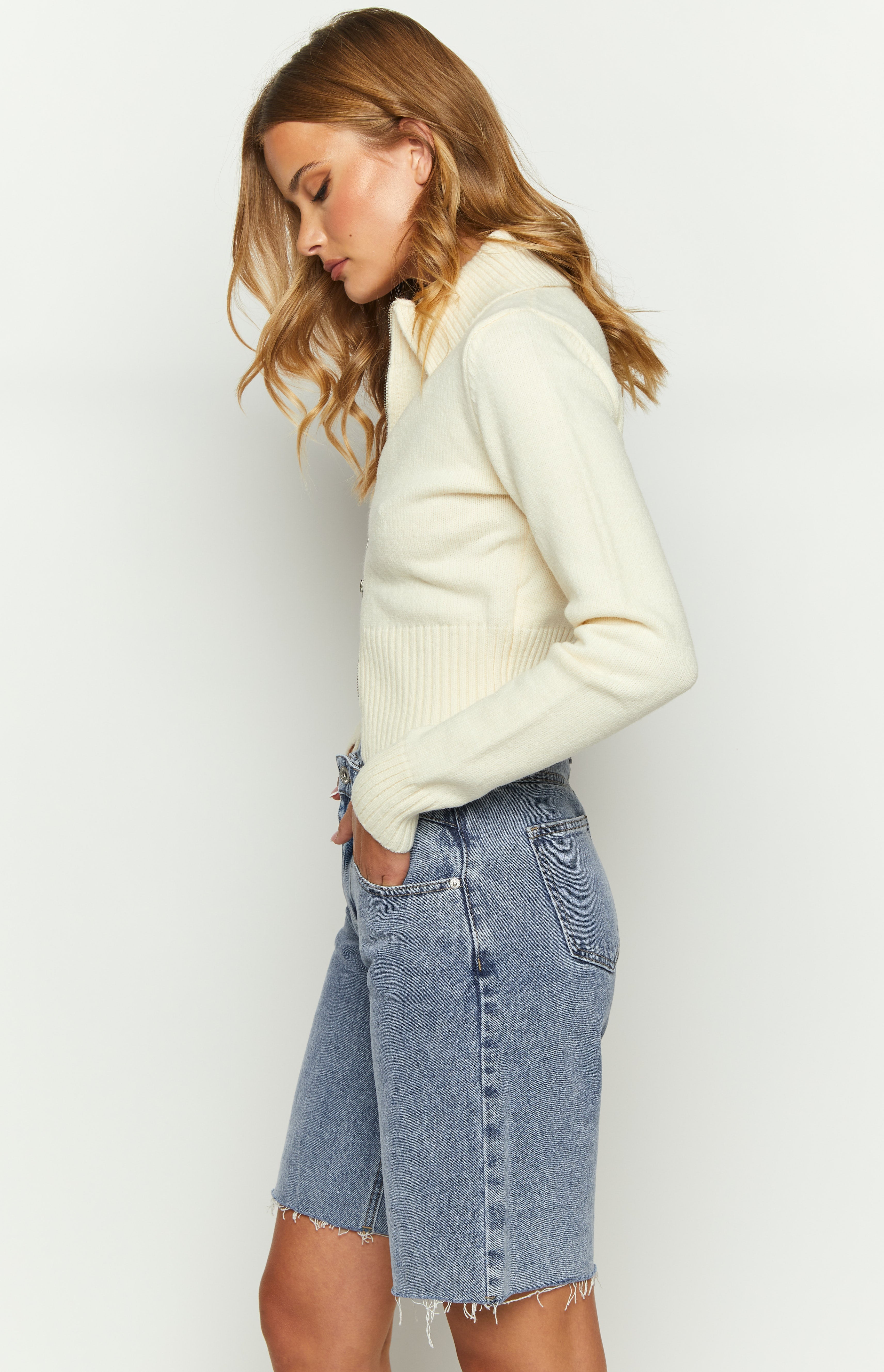 Ginger Light Blue Wash Denim Jorts