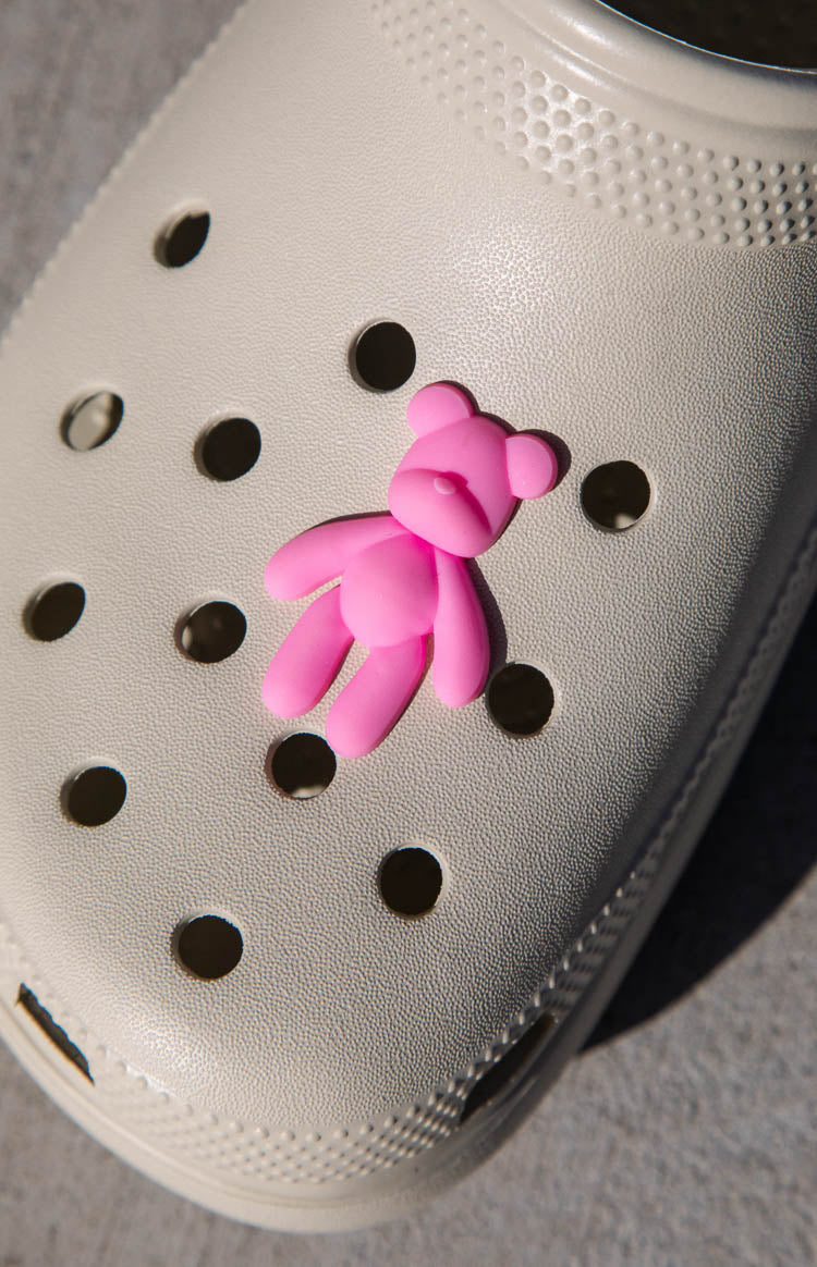 Teddy Pink Shoe Charm