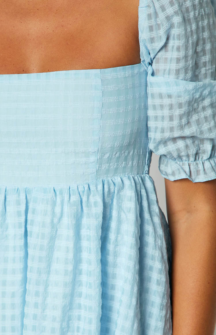 Rubi Blue Babydoll Mini Dress