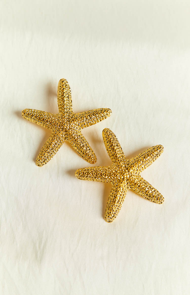 Seastar Shimmer Yellow Earrings