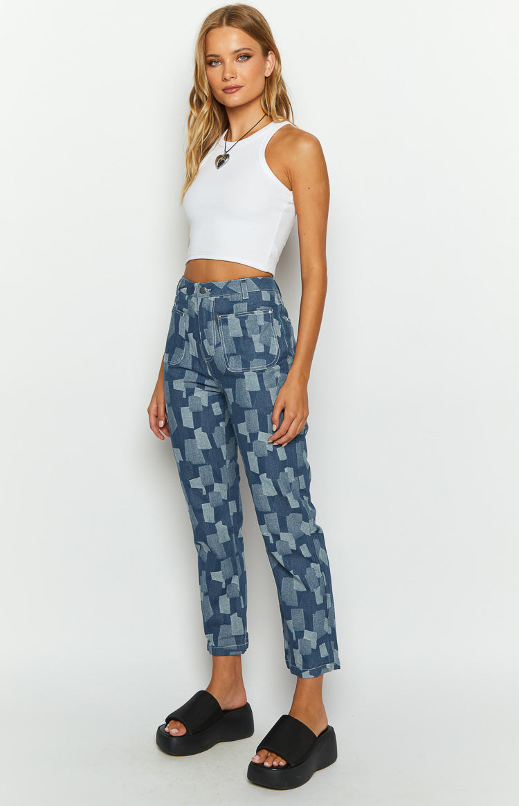 Zeppelin Patchwork Denim Jeans