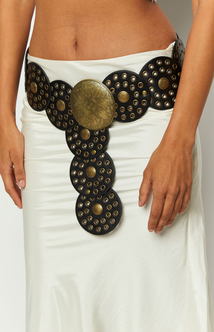 Sadie Black Disc Belt