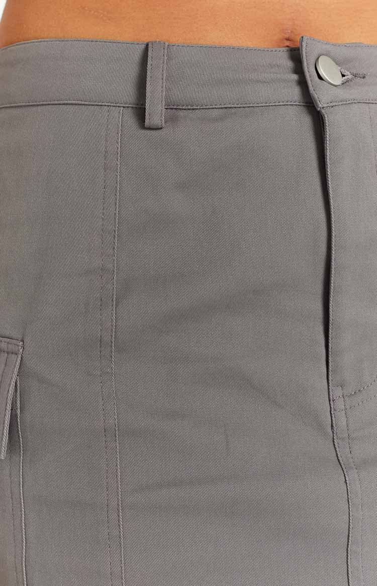 Kacie Grey Cargo Mini Skirt