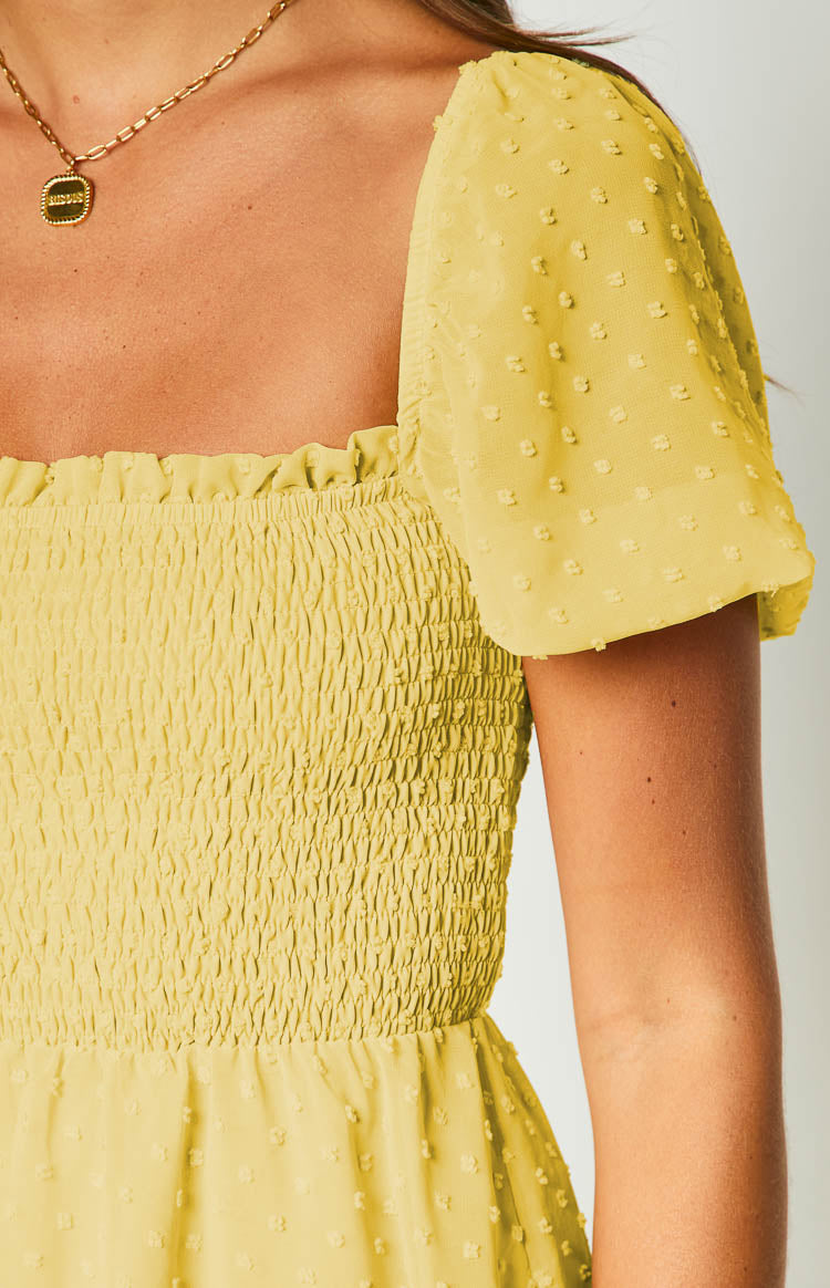 Noel Yellow Mini Dress