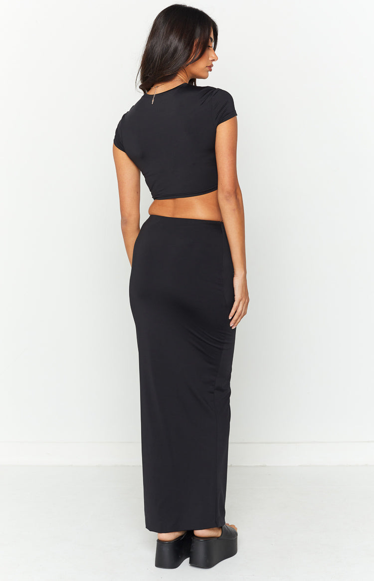 Amore Black Maxi Skirt