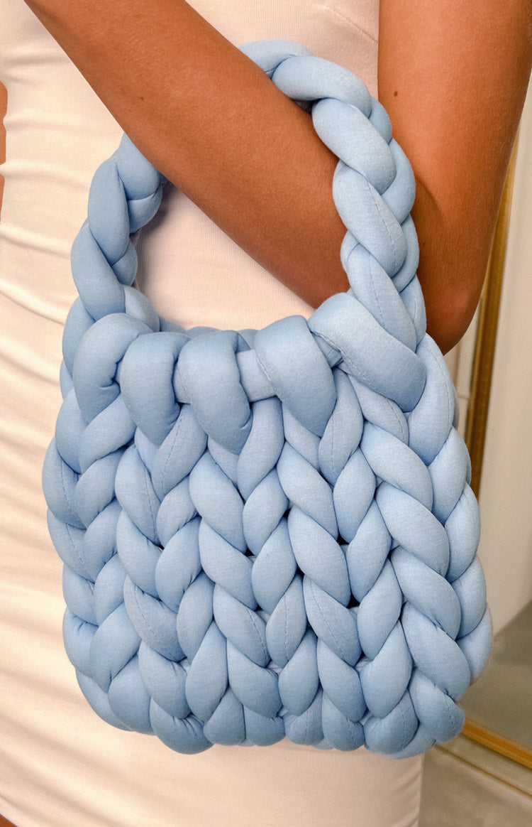 Marta Blue Crochet Bag