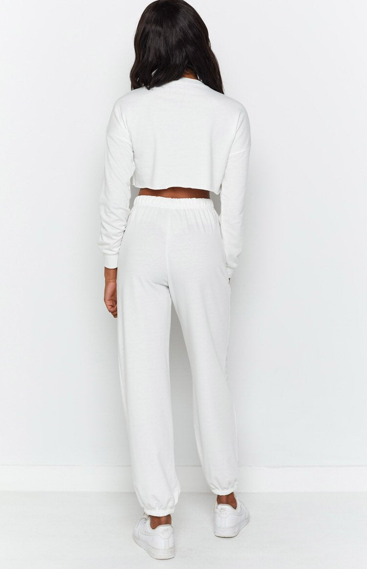 Michigan Camp Two Piece Lounge Set White