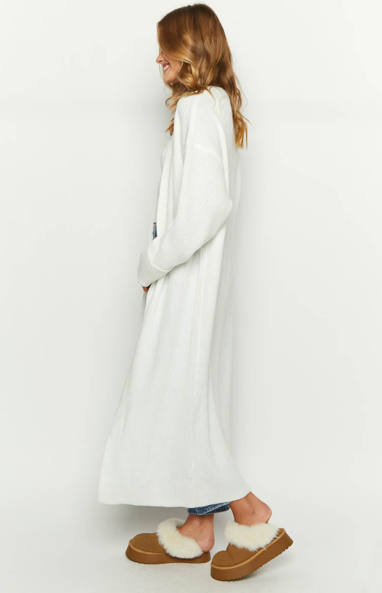 Landon Cream Longline Cardi