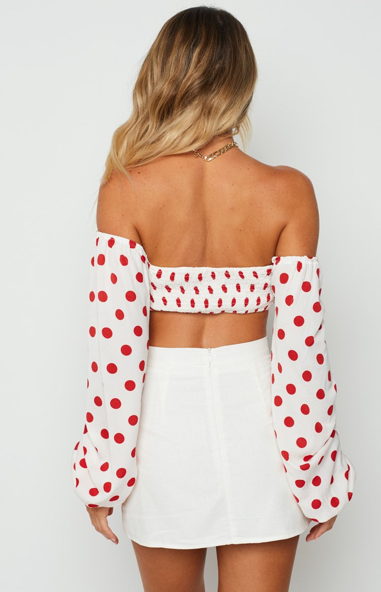Isabelle Long Sleeve Top Red Spot