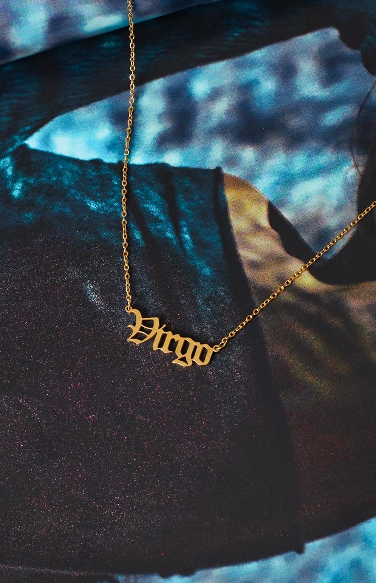 18k Star Sign Gold Necklace