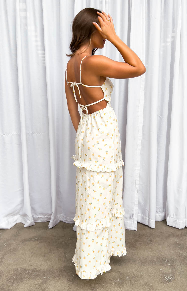 Victoria Tie Back Floral Maxi Dress
