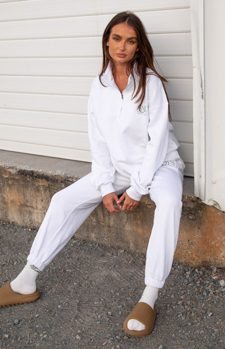 SNDYS Sevens White Sweat Pants