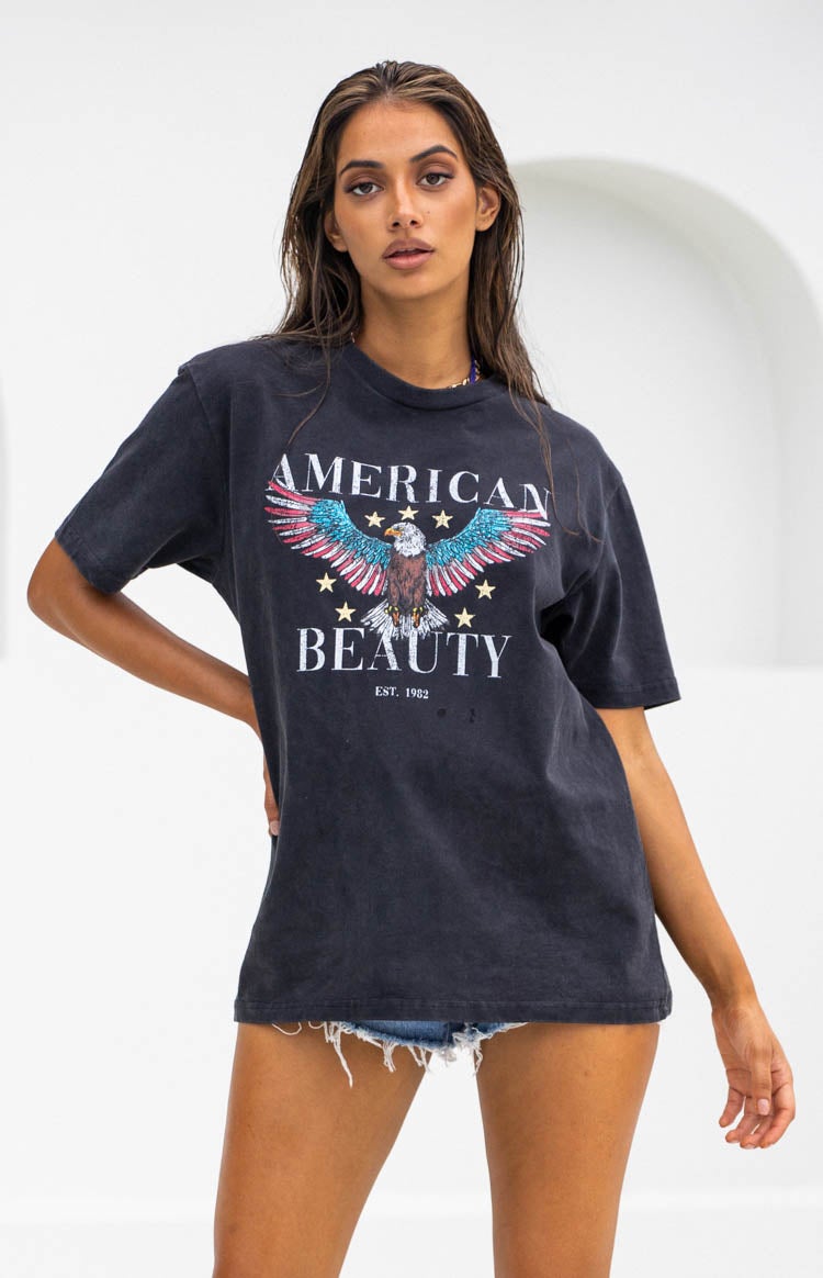 American Beauty T-Shirt Washed Black