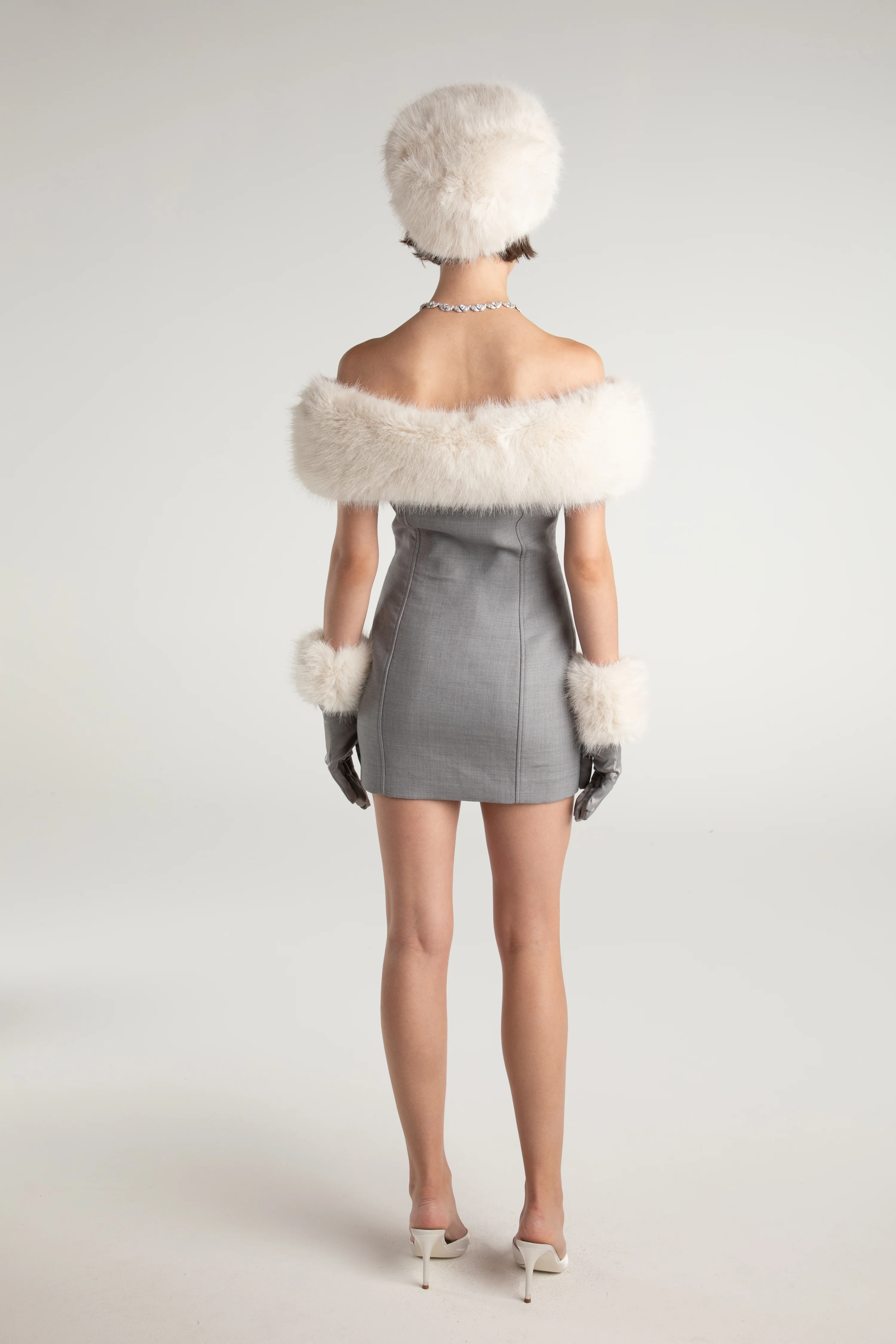 Lina Fur Dress (Final Sale)