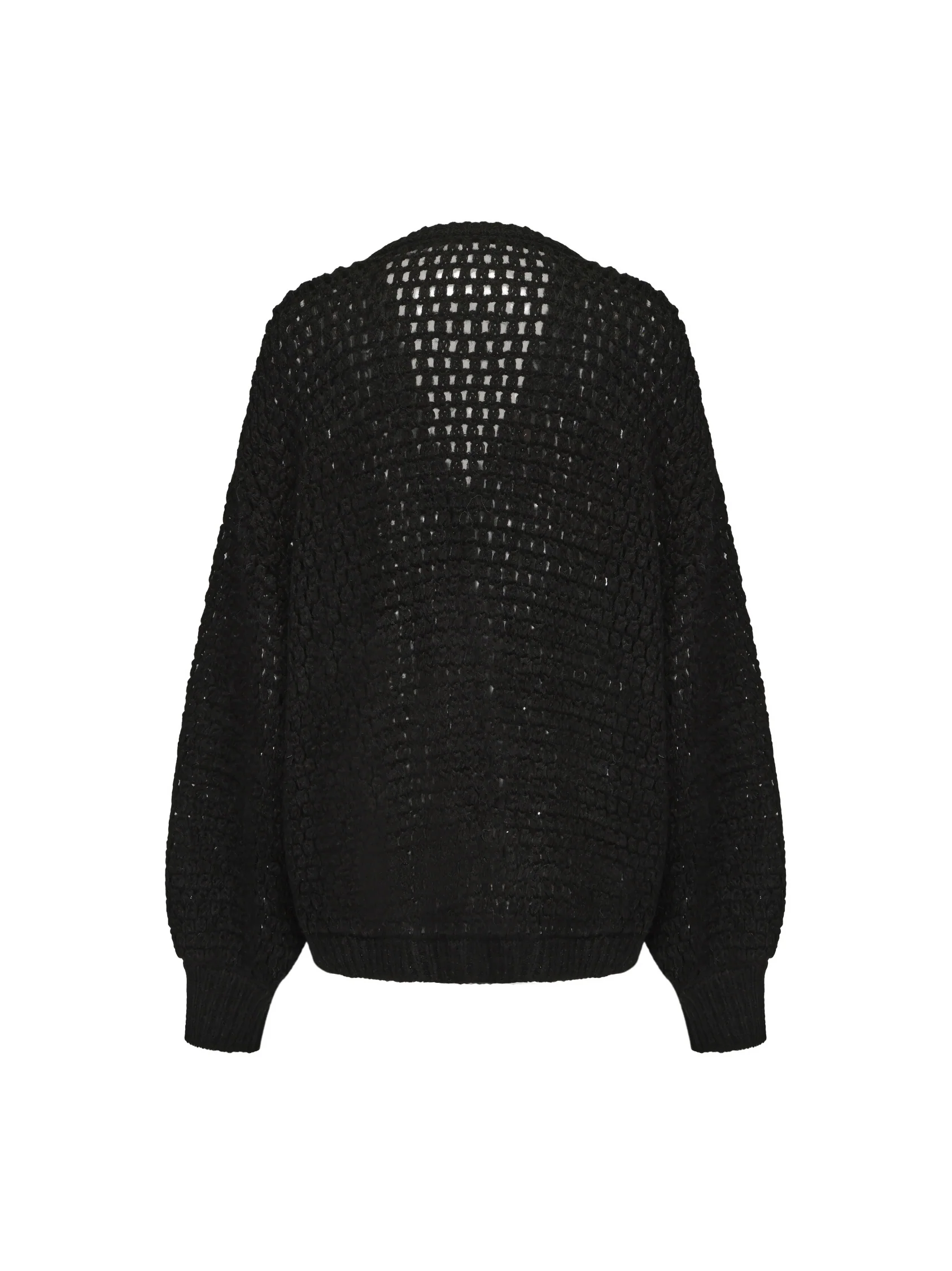 Alexis Cardigan + Scarf Set (Black)