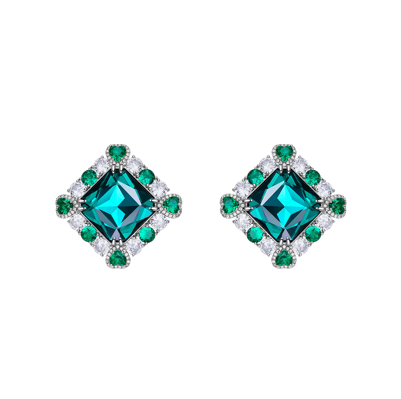 Green Zada Earrings (Final Sale)