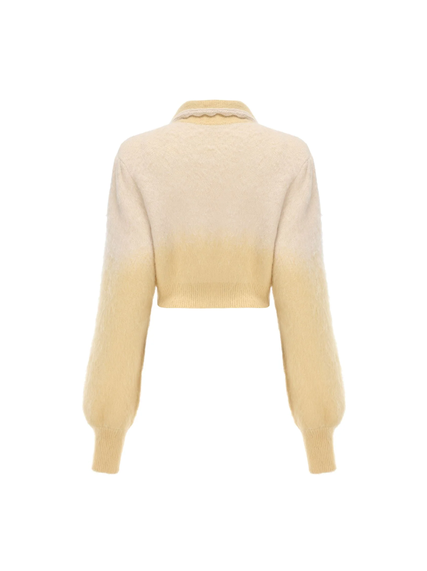 Emily Knit Cardigan Set (Yellow) (Final Sale)