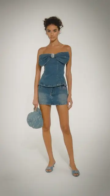 Kate Denim Tube Top (Final Sale)