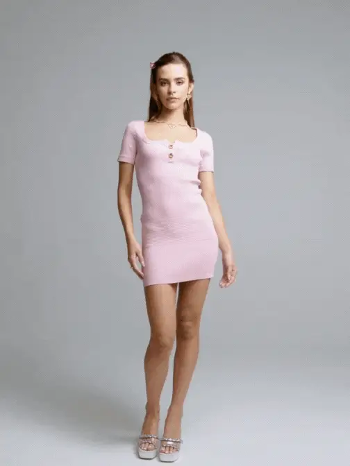 Gemma Dress (Pink) (Final Sale)