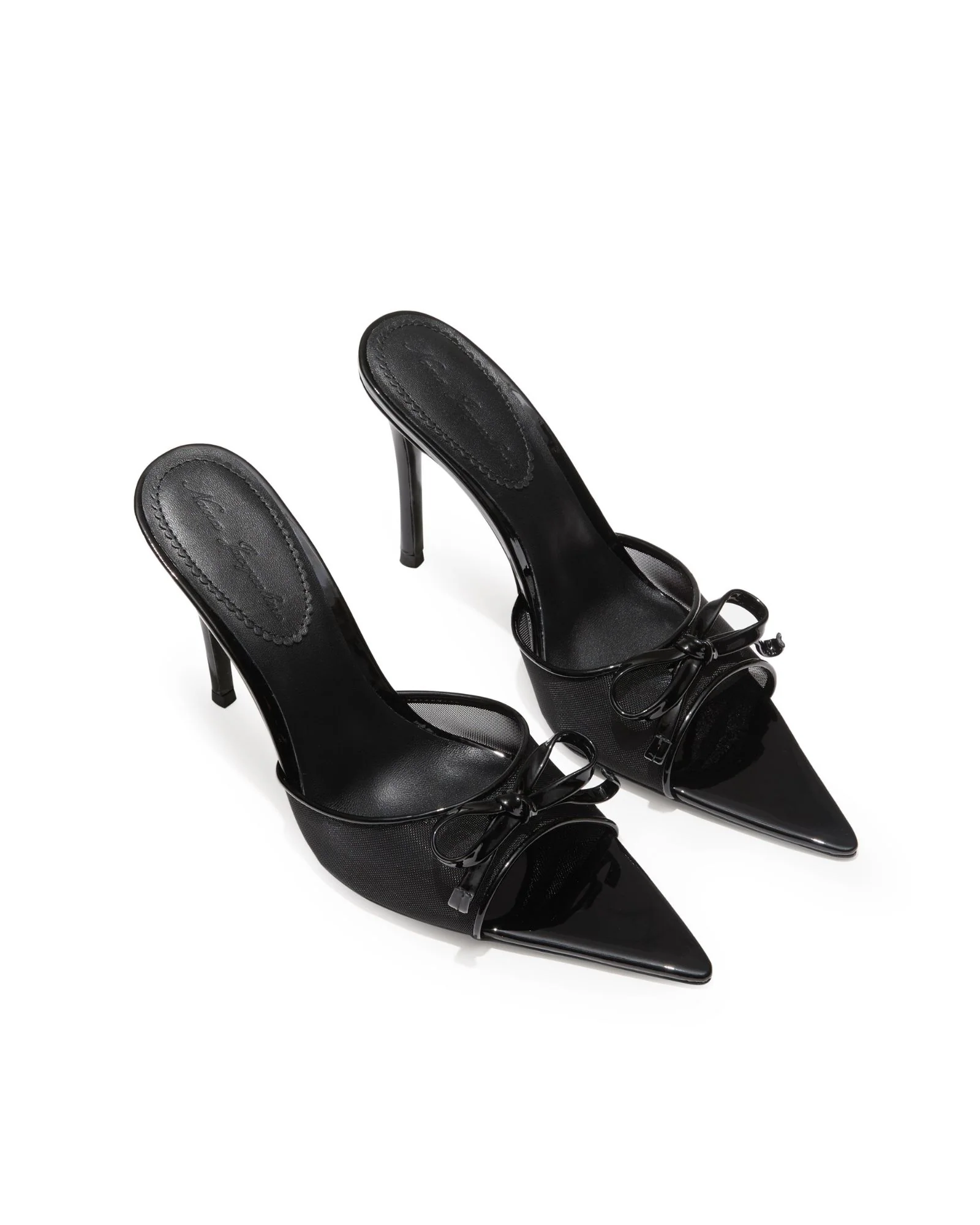 Evie Bow Heels (Black)