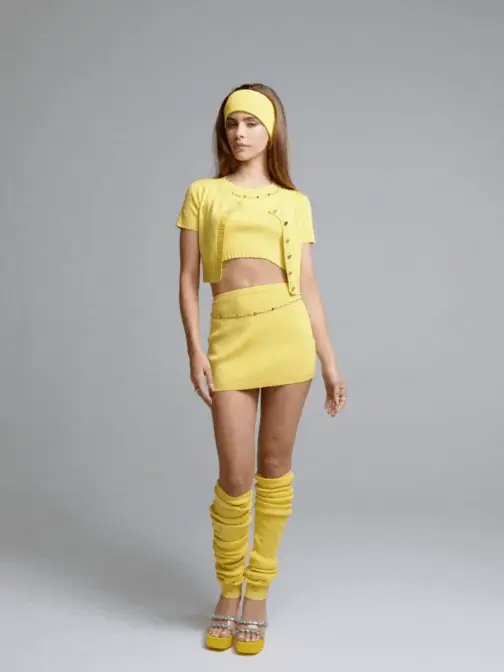 Kennedy Knit Top Set (Yellow)