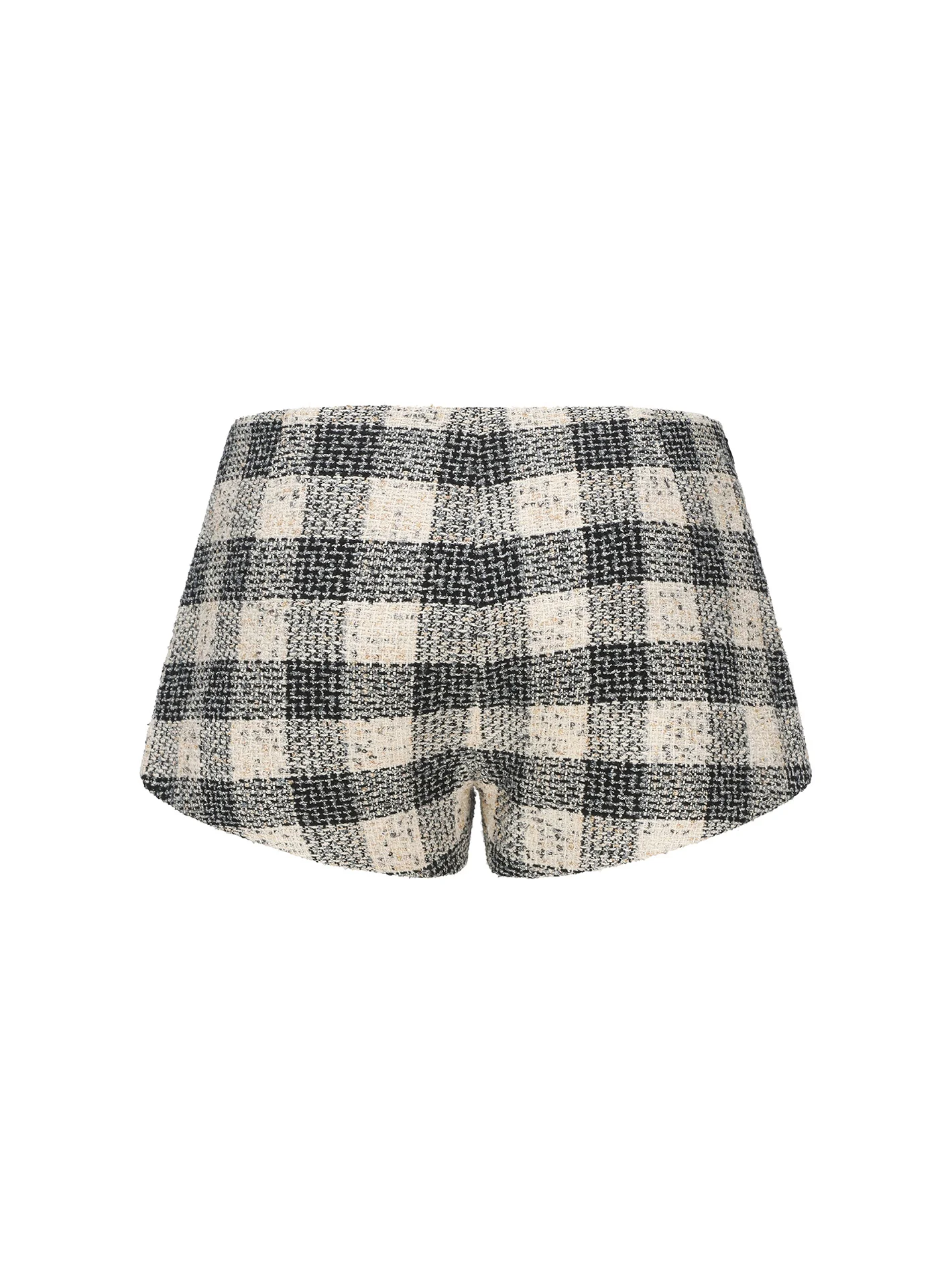 Anabella Shorts (Black Checkered)