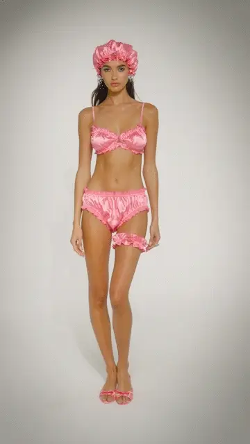 Isabella Silk Intimates Set (Pink) (Final Sale)