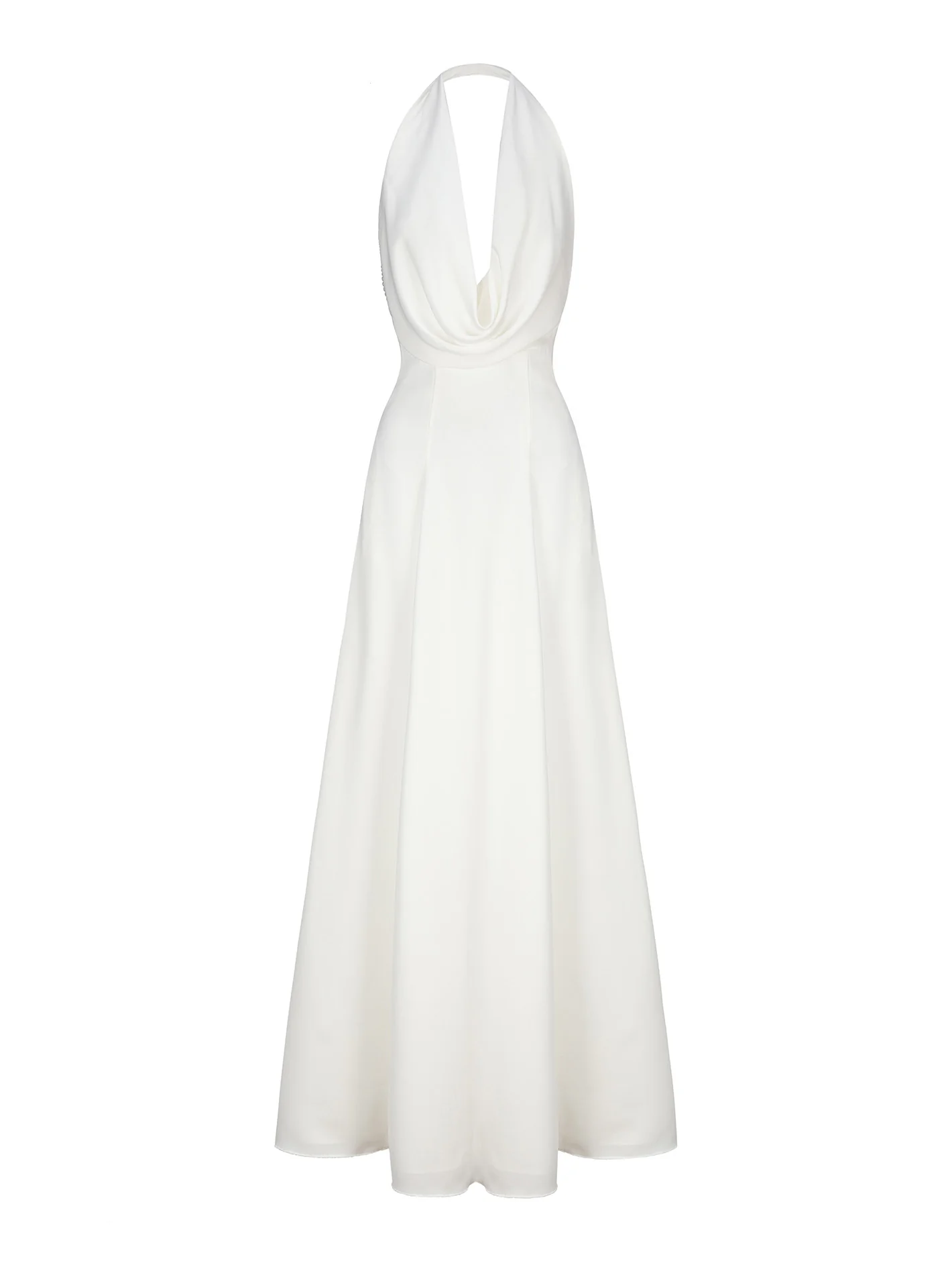Aniya Satin Dress (White) (Final Sale)