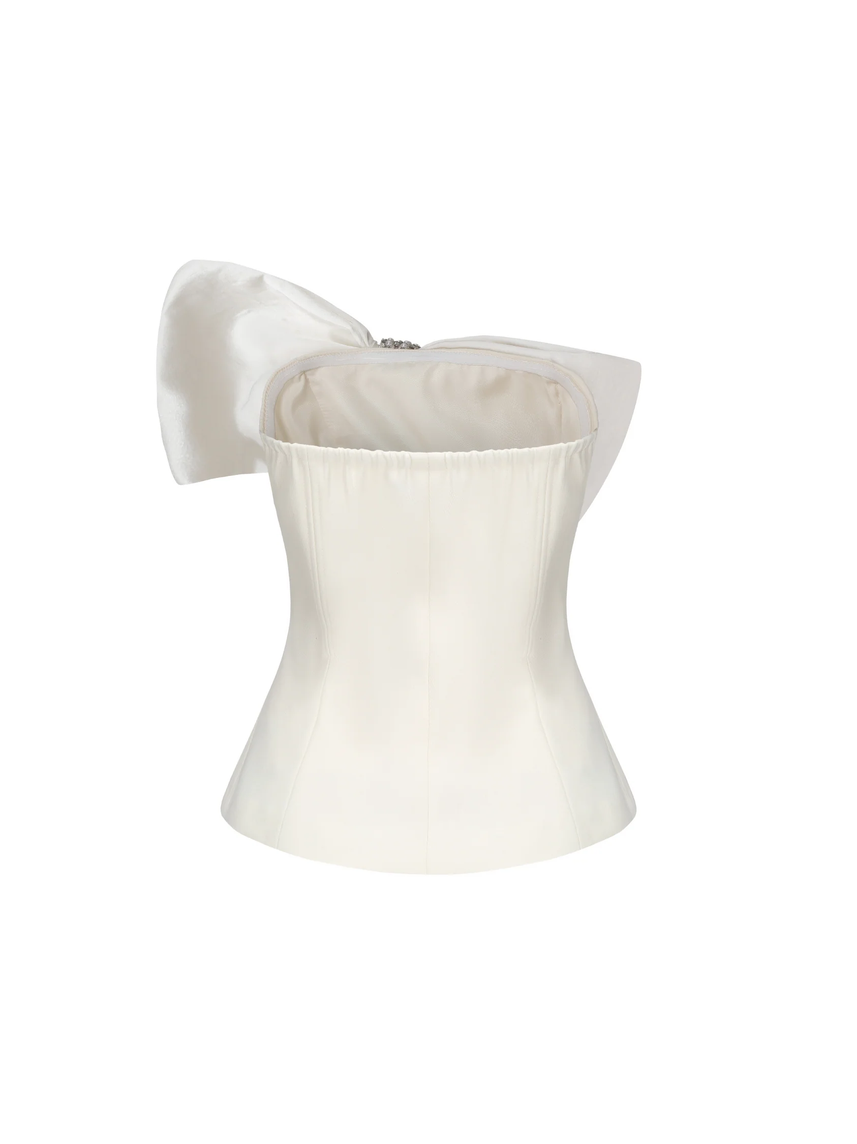Janie Bow Top (White) (Final Sale)