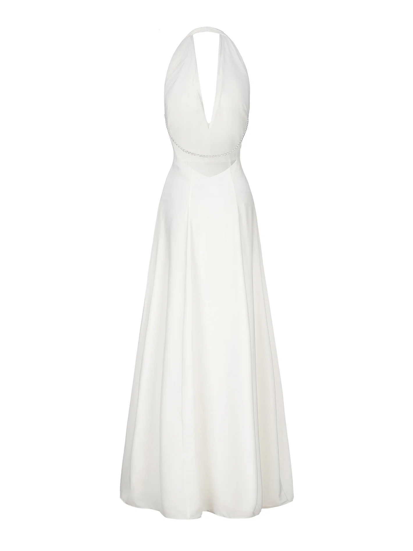 Aniya Satin Dress (White) (Final Sale)